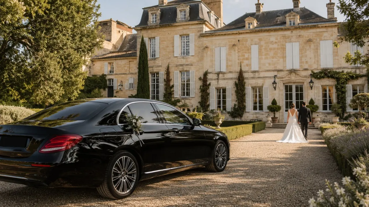 Chauffeur mariage Bordeaux avec véhicule premium