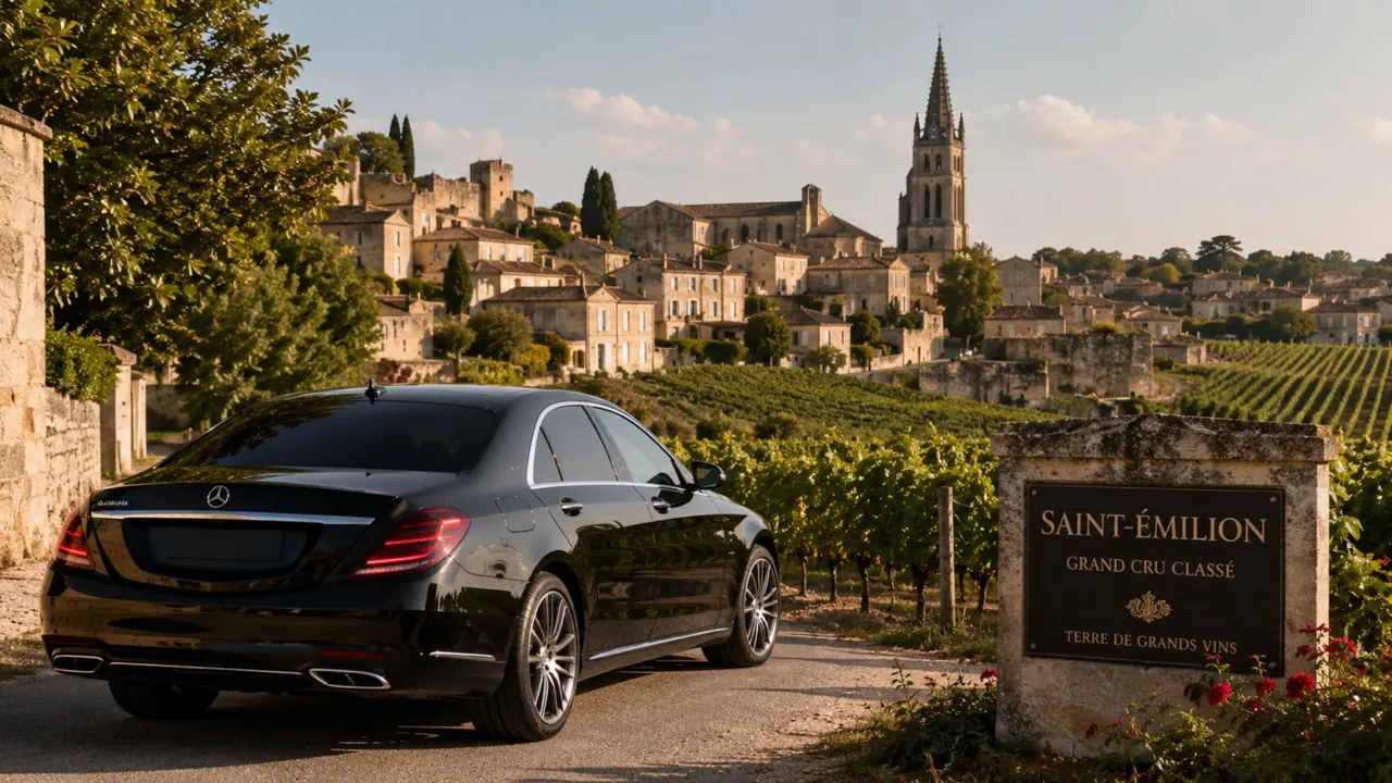 Taxi VTC Bordeaux Saint-Émilion avec chauffeur