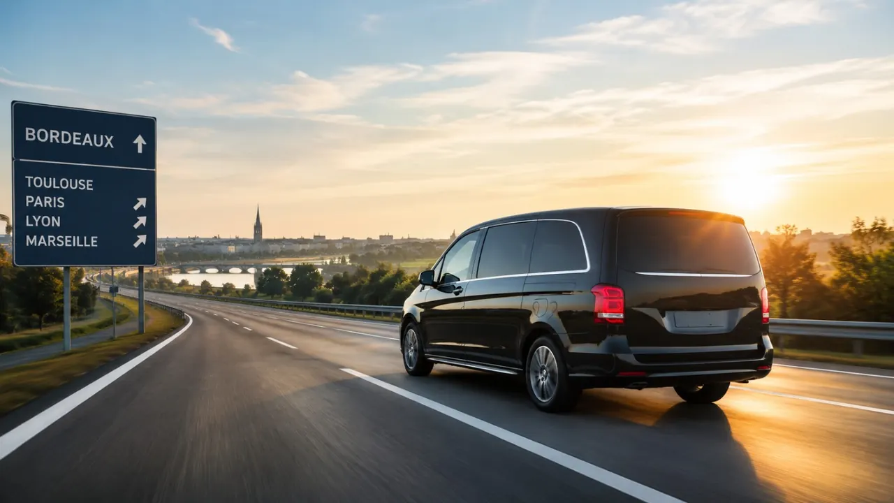 Trajets longue distance depuis Bordeaux avec chauffeur